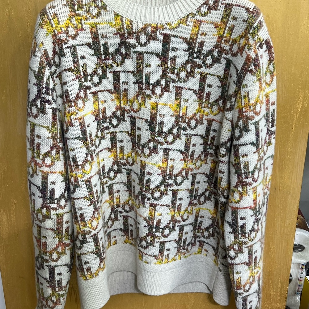 Dior Multicolor Knit Sweater Size L